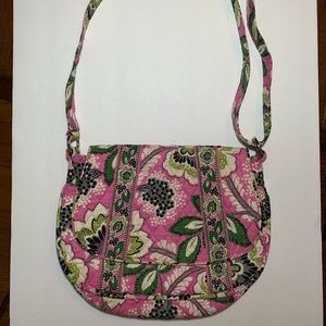 Vera Bradley Womens Priscilla Pink Lizzy Crossbody